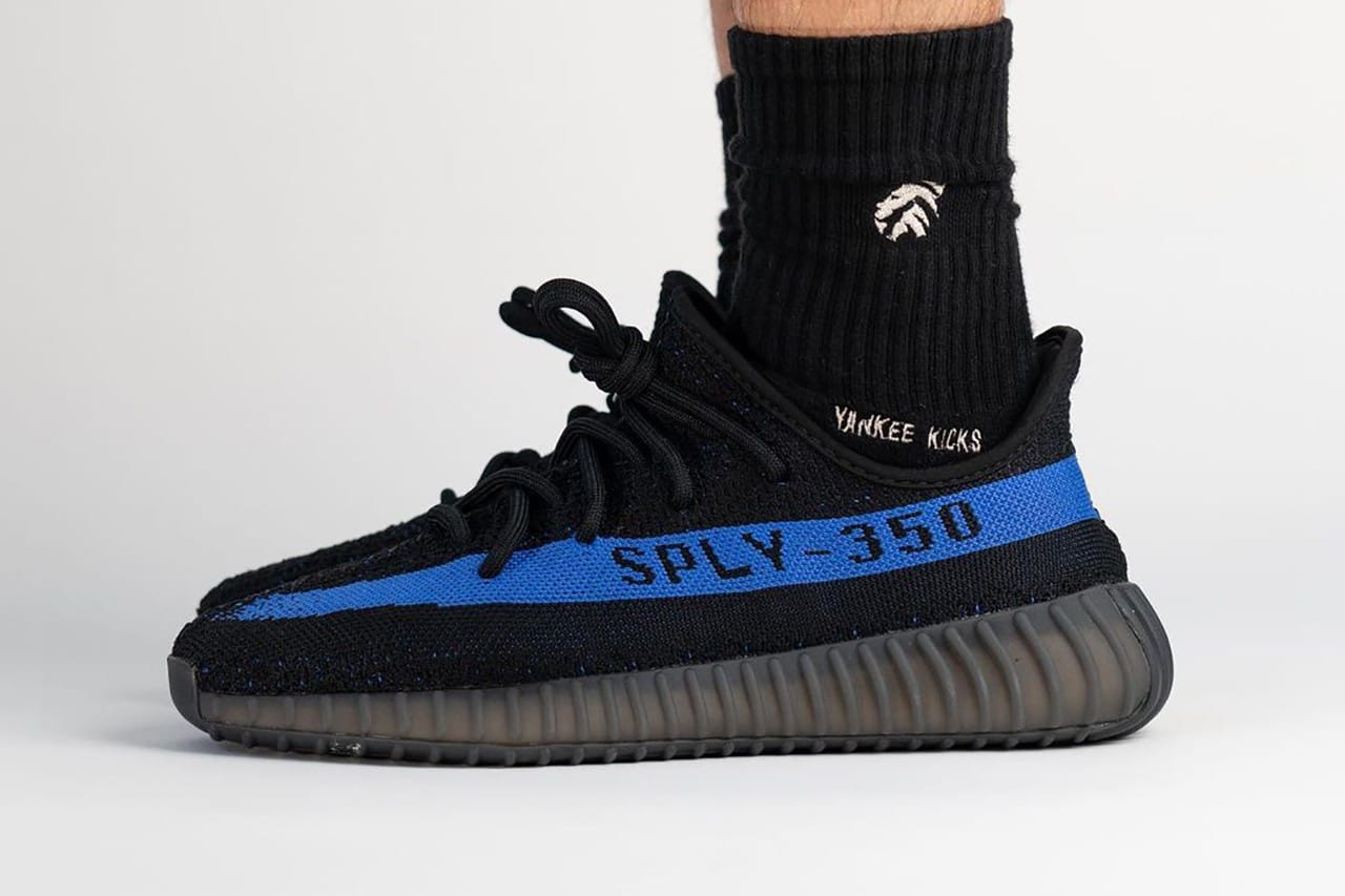 blue yeezy sneakers