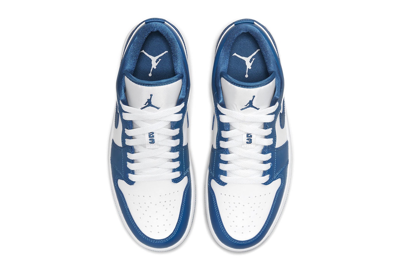Nike Air Jordan 1 Low AJ1 Marina Blue Upper TOngue