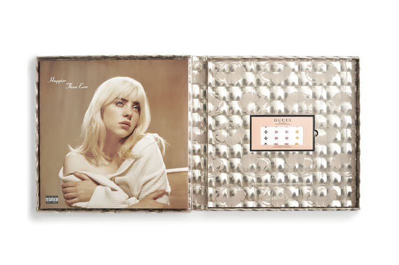 Billie Eilish Gucci Vinyl Happier Than Ever Album Box Nail Stickers