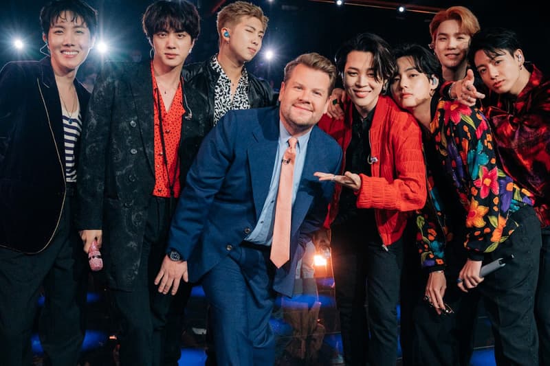 bts the late late show with james corden cbs tv show crosswalk concert