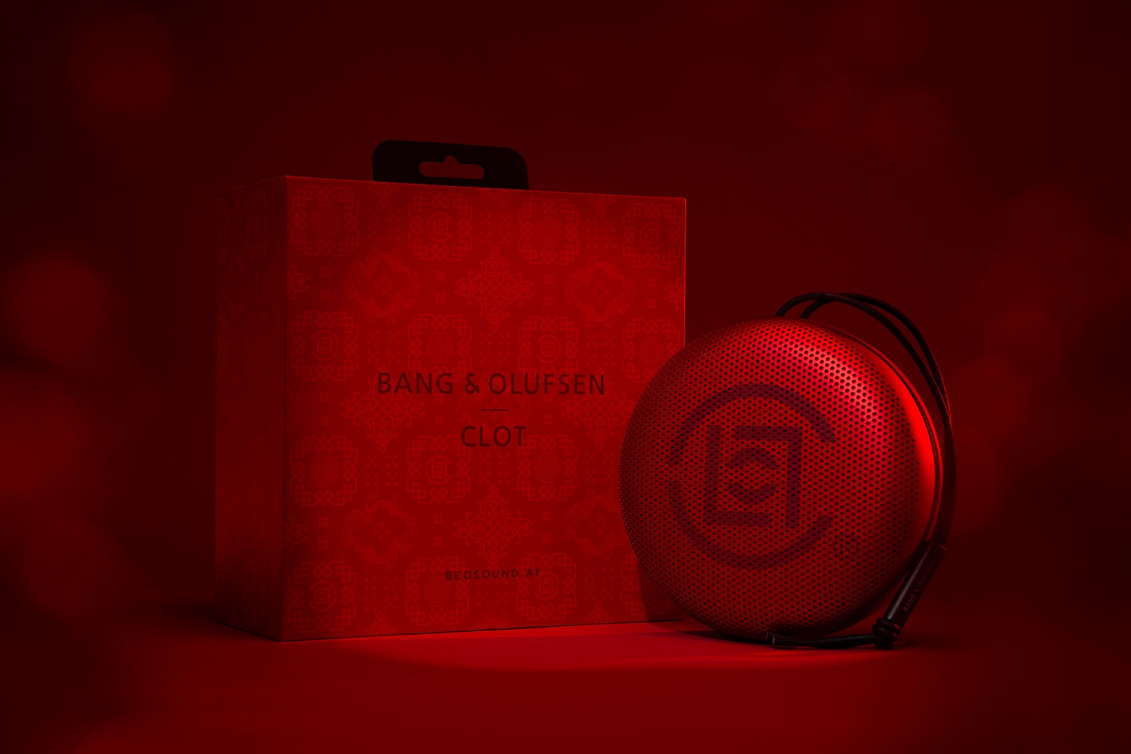 CLOT x Bang & Olufsen Beosound A1 Speaker Red Packaging Box