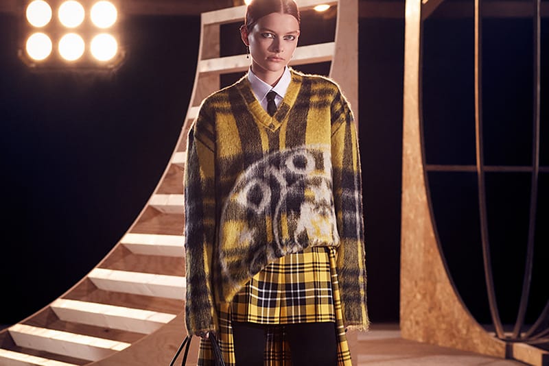 dior yellow plaid