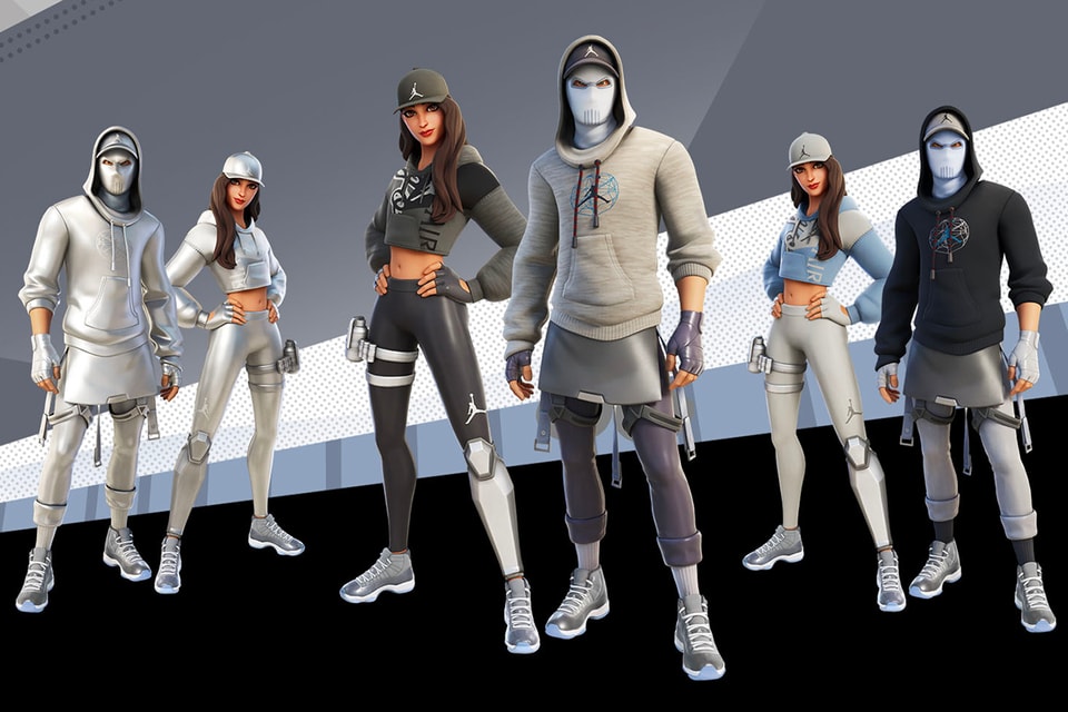 fortnite x jordan brand aj11 cool grey collab hypebae