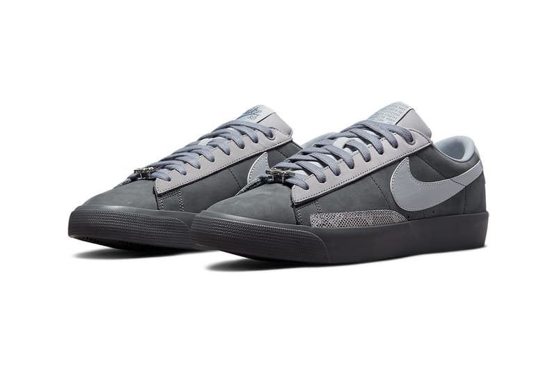 FORTY PERCENT AGAINST RIGHTS Nike SB Blazer Low Medium Grey Price Collaboration Release Date