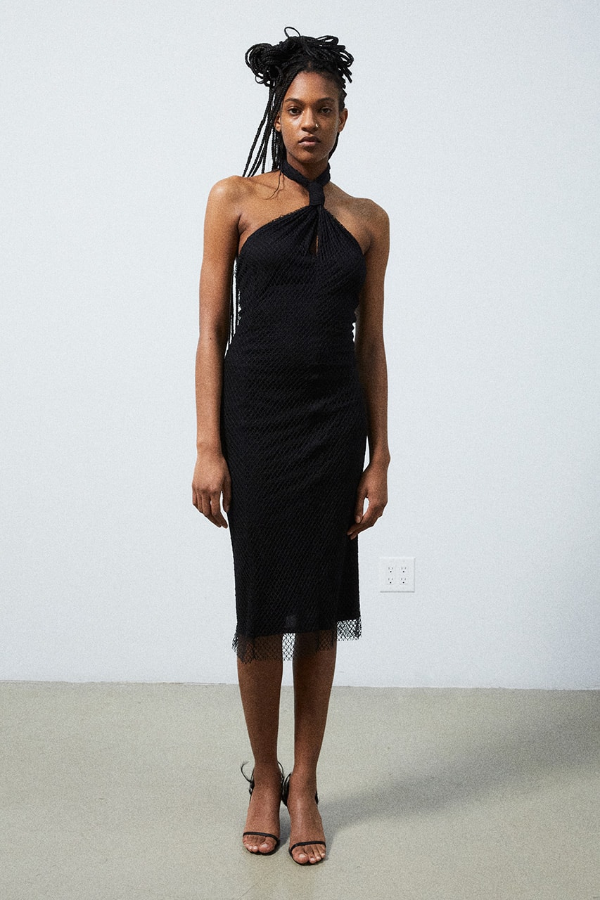 helmut lang pre fall 2022 knotted halter dress