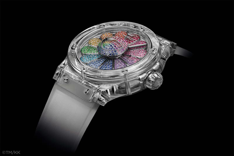 Side view of the rainbow watch