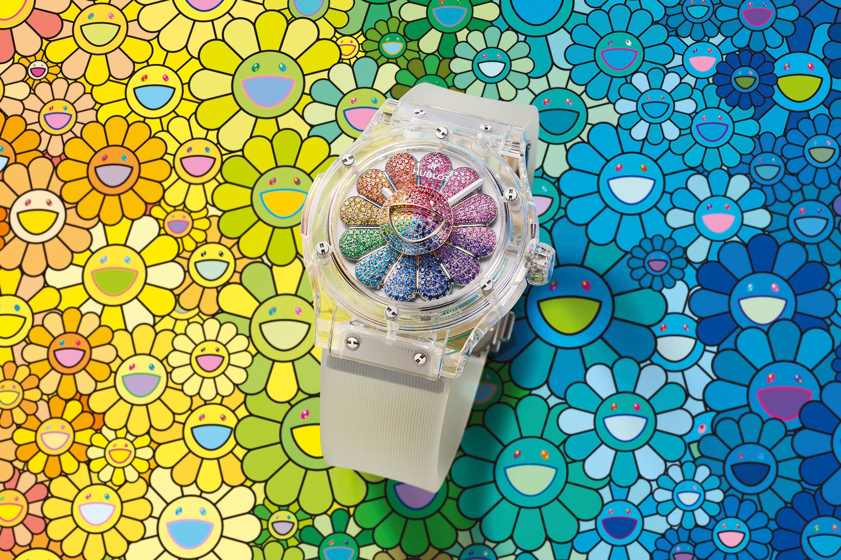 Hublot and Murakami Reveal Sapphire Rainbow Watch 