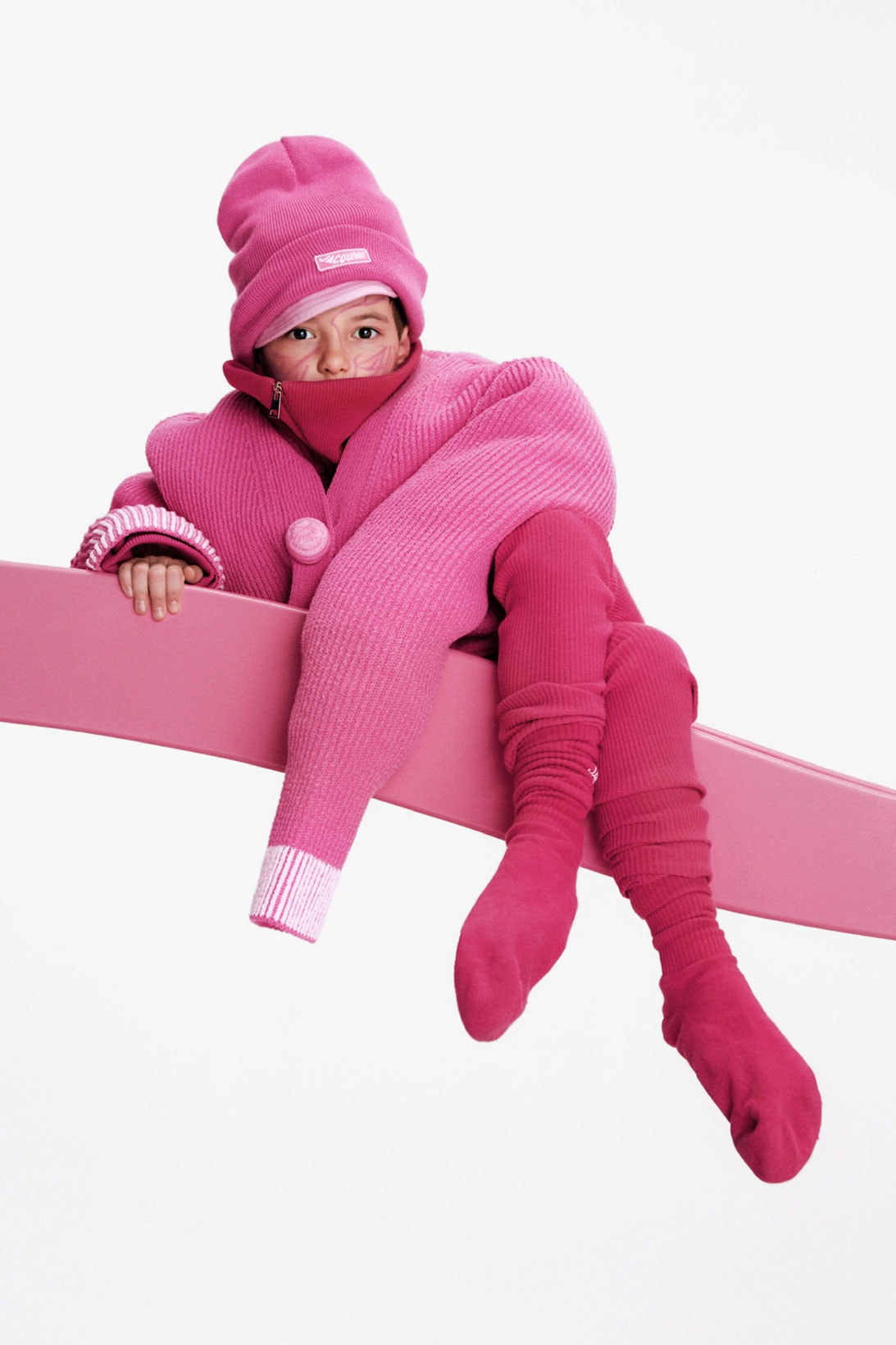 Jacquemus Pink Holiday 2021 Sweater Kids Childrens