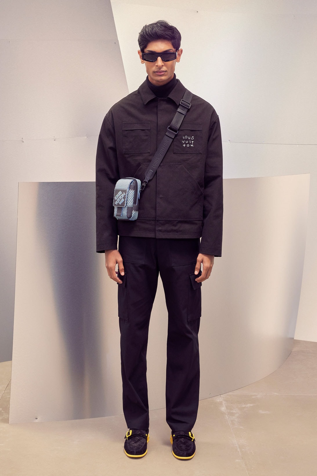 Louis Vuitton Men's Virgil Abloh Pre-Fall 2022 Collection Jacket Crossbody Bag