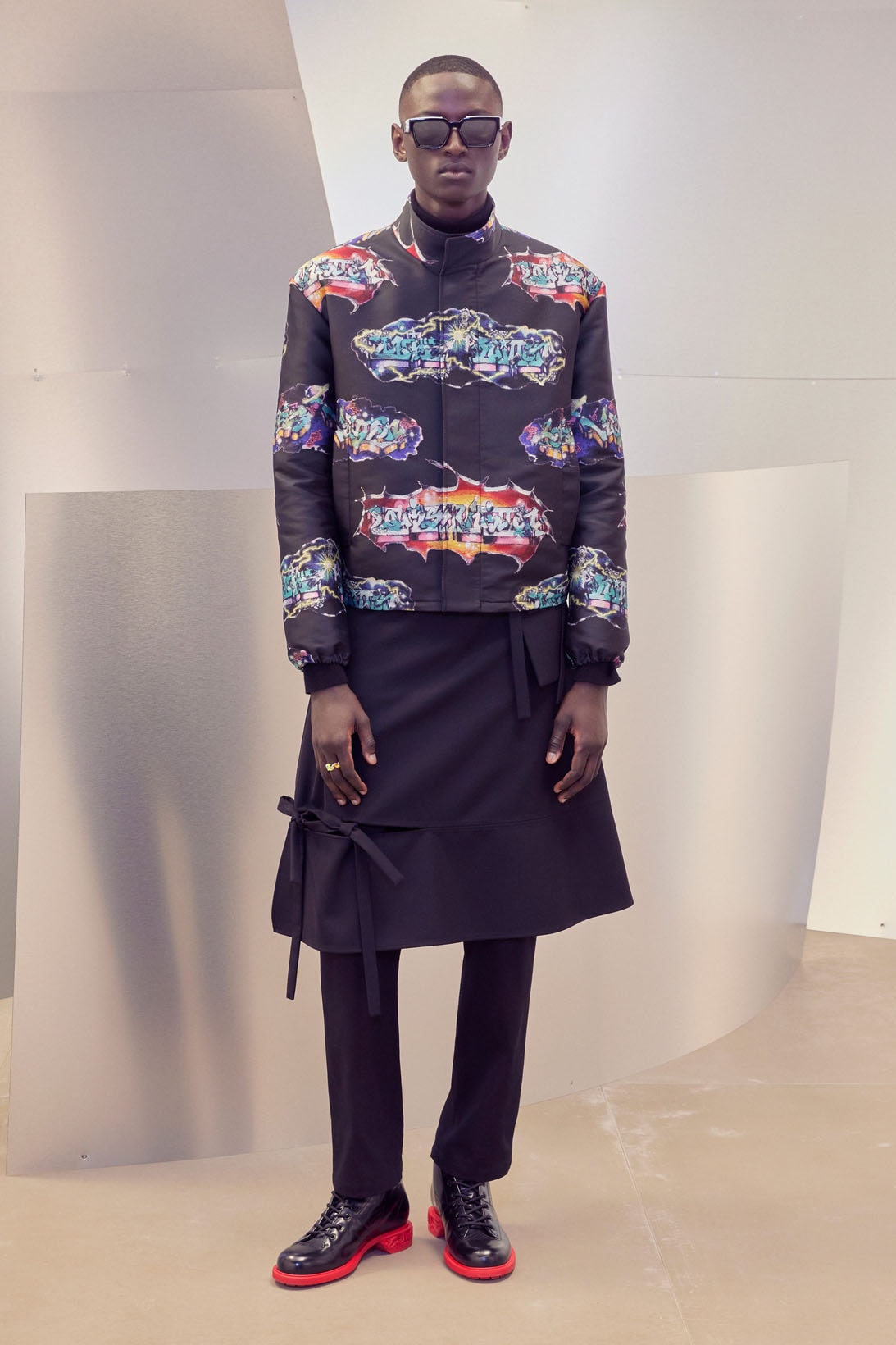 Louis Vuitton Men's Virgil Abloh Pre-Fall 2022 Collection Wrap Skirt