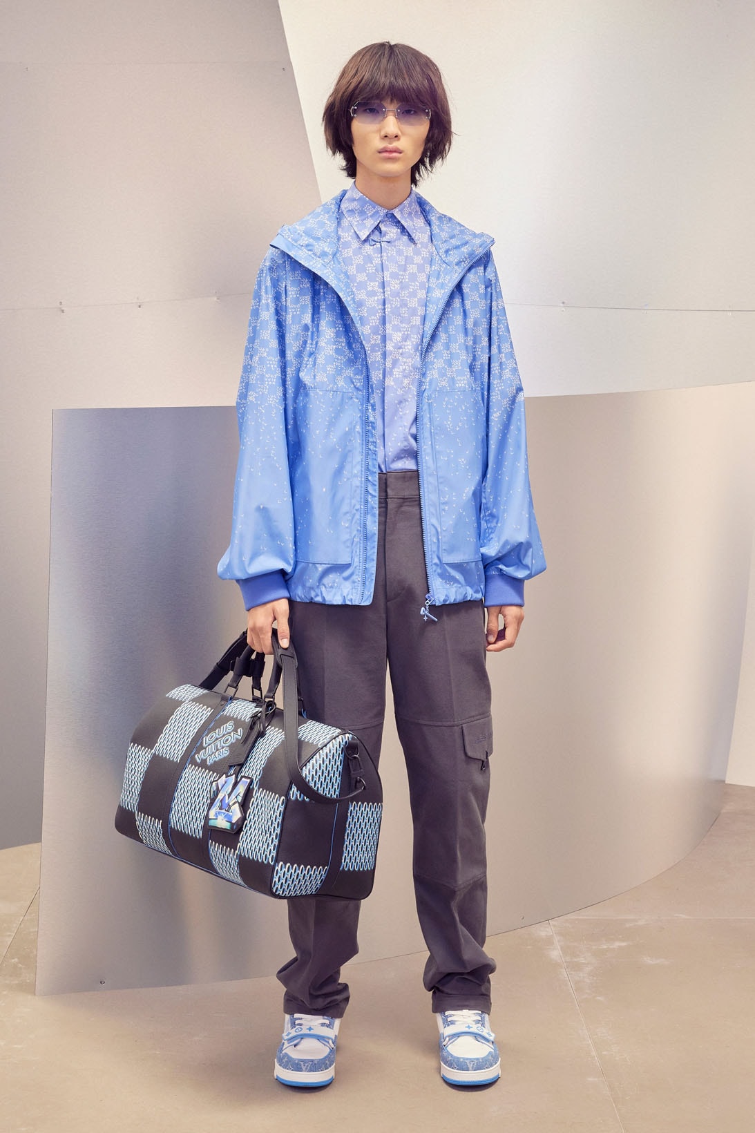 Louis Vuitton Men's Virgil Abloh Pre-Fall 2022 Collection Keepall Bag Damier