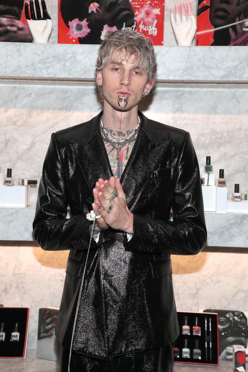 machine gun kelly un/dn laqr launch nails self-care routine megan fox