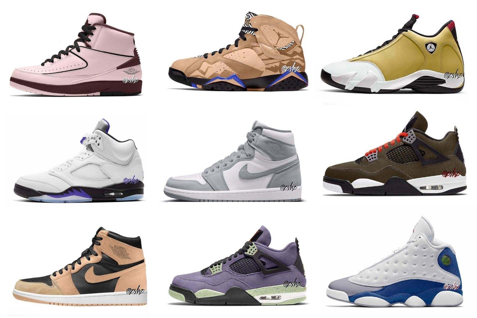 Air Jordan Fall 2022 Collection A Ma Maniere Starfish Canyon Purple Ginger Hyper Royal Georgetown Concord Yellow Toe Citrus Olive IE French Blue UNC Afrobeats Grey Stealth Price Release Date Collaboration