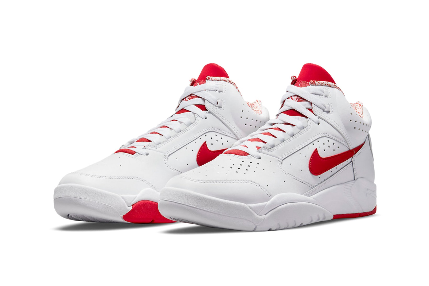Nike Air Flight Lite Mid Scotty Pippen Sneakers Anniversary University Red Colorway Lateral View