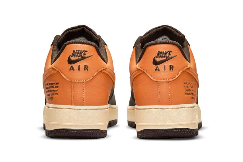 Nike Air Force 1 Low Tex Brown Orange Price Release Date