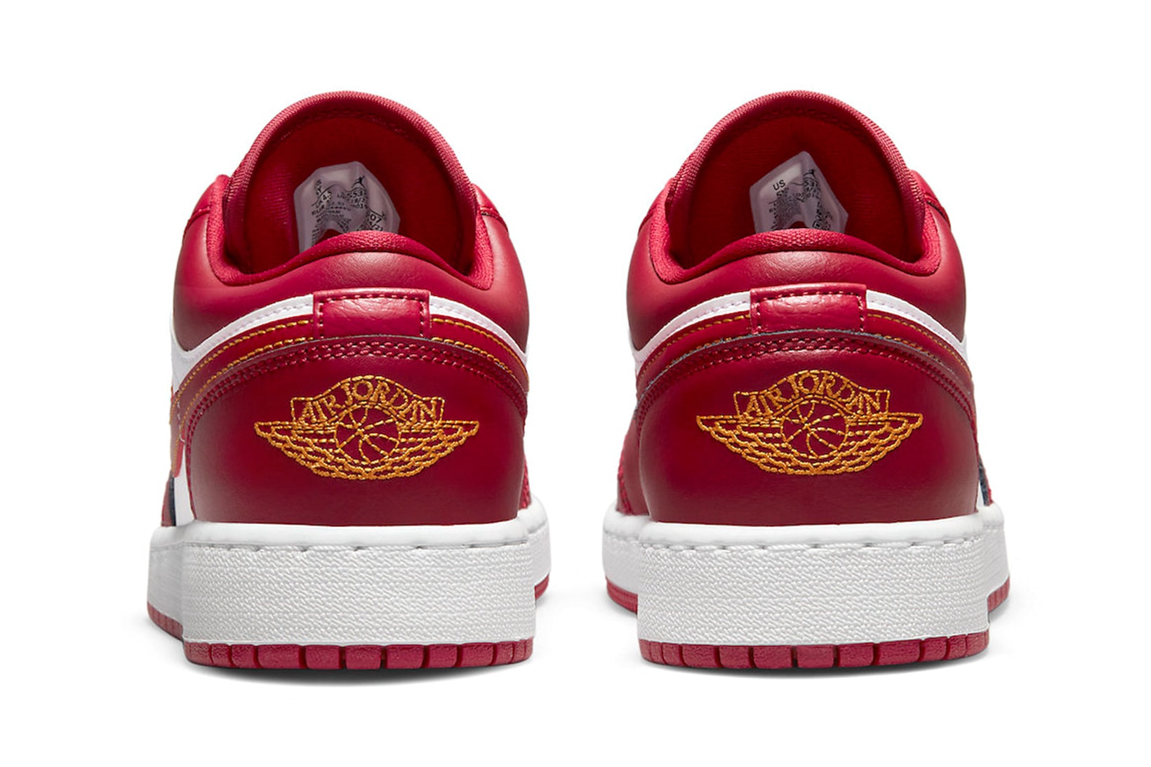 Nike Air Jordan 1 Low Sneakers Kids Cardinal Red Branding