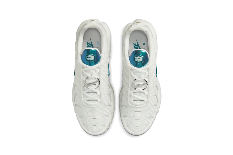 Nike Womens nike air tr free print out template excel word Metallic Teal Sneakers Footwear Kicks Shoes White Blue Insole Top View