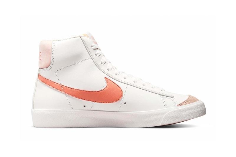 Nike Blazer Mid '77 Lea Light Pink Madder Root Summit White Fossil Stone Women's Price Release Date