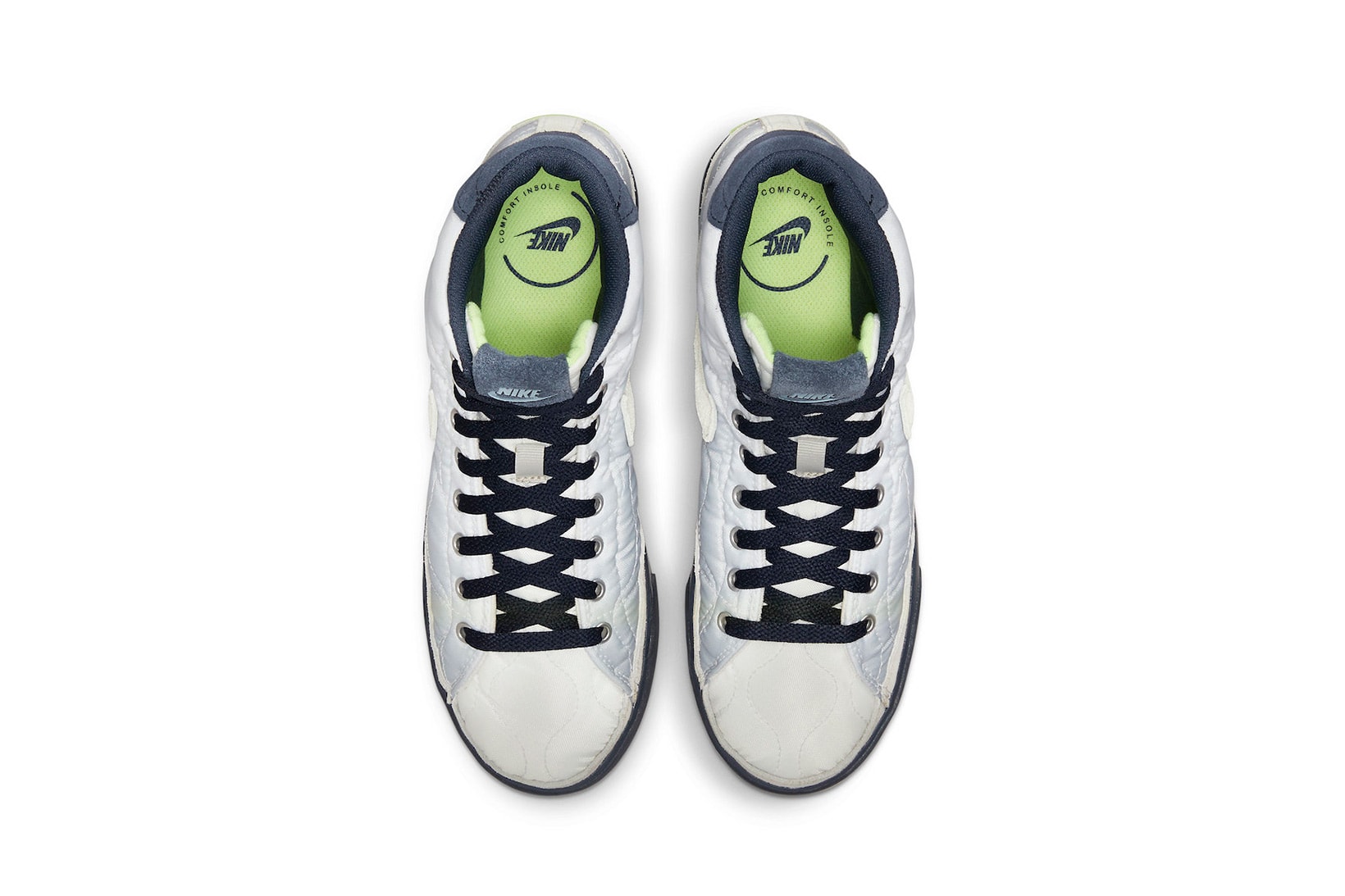 Nike Court Legacy Mid Womens Sneakers Deep Freeze Light Blue White Footwear Shoes Kicks Top Insoles