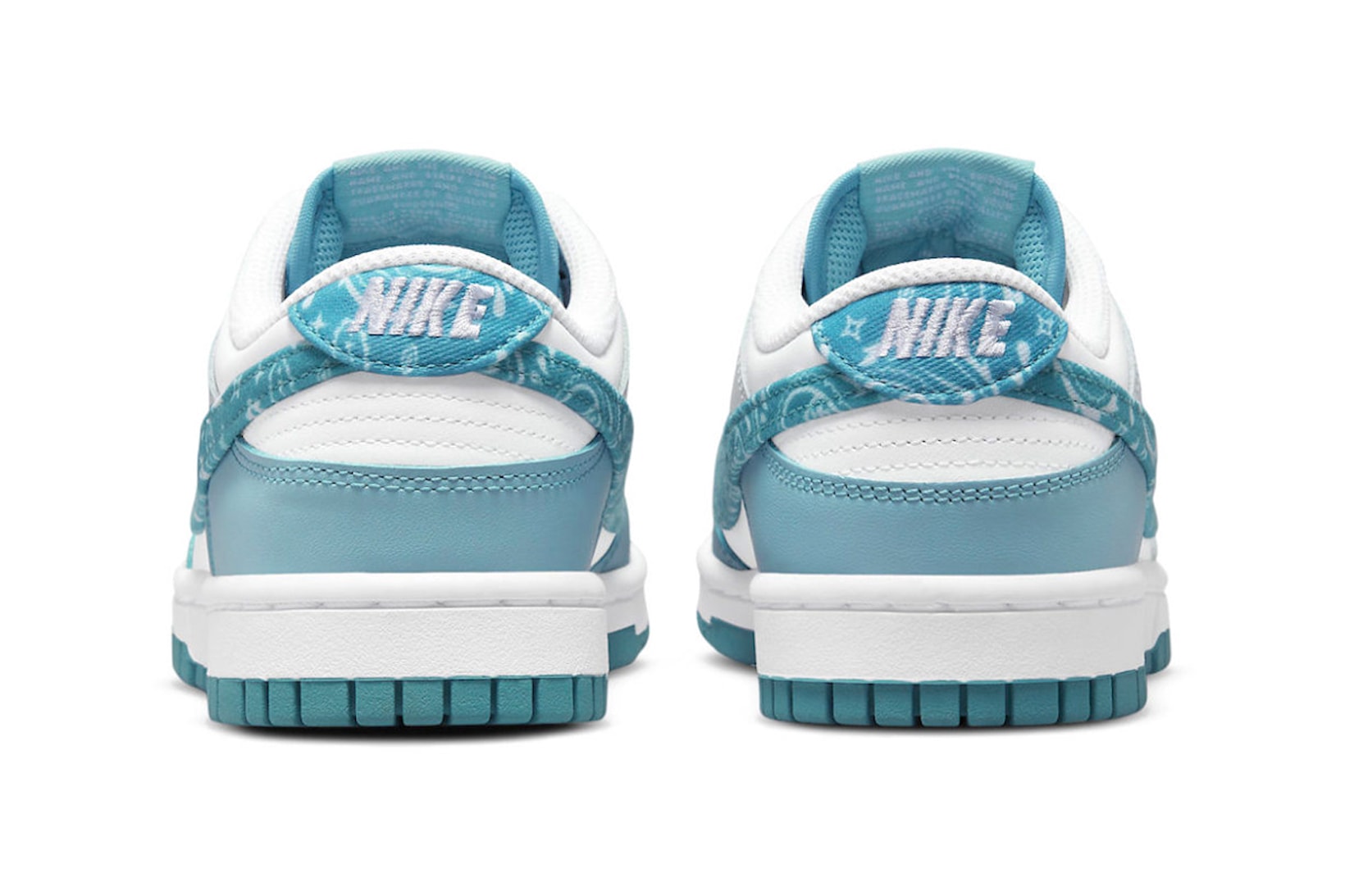 Nike Dunk Low Blue White Paisley Sneakers Footwear Shoes Kicks Heels