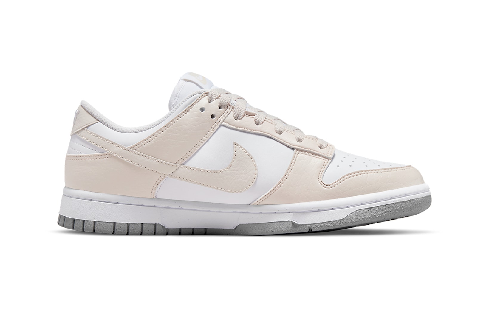 nike dunk low move to zero cream white gray sustainable footwear shoes kicks lateral
