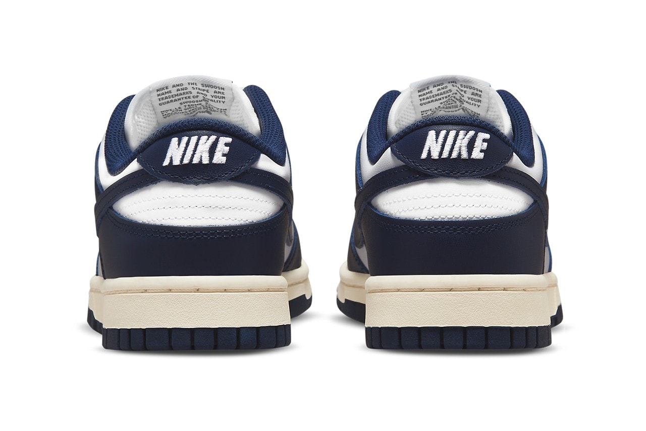 Nike Dunk Low Vintage Navy White Price Release Date