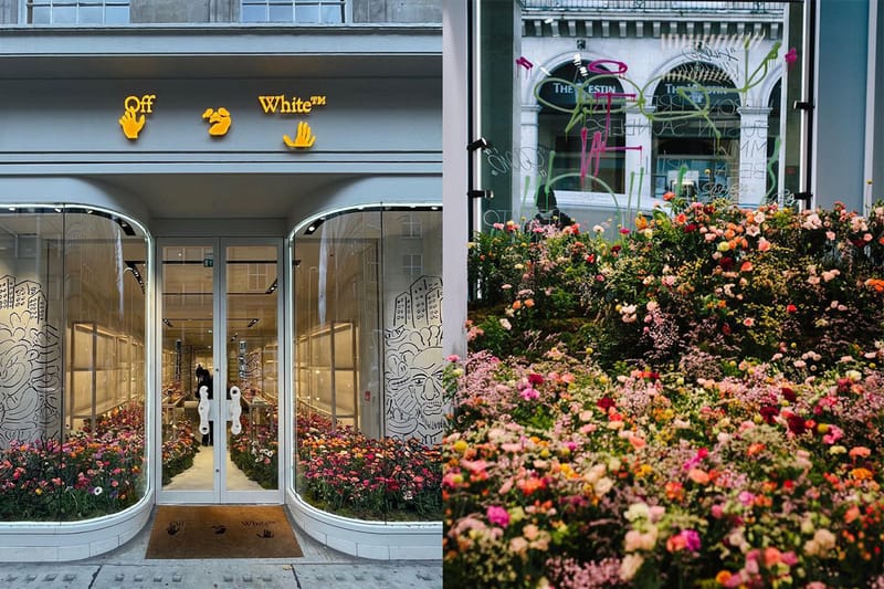 Off-White™ Stores Set up Floral Installations in Memory of Virgil Abloh