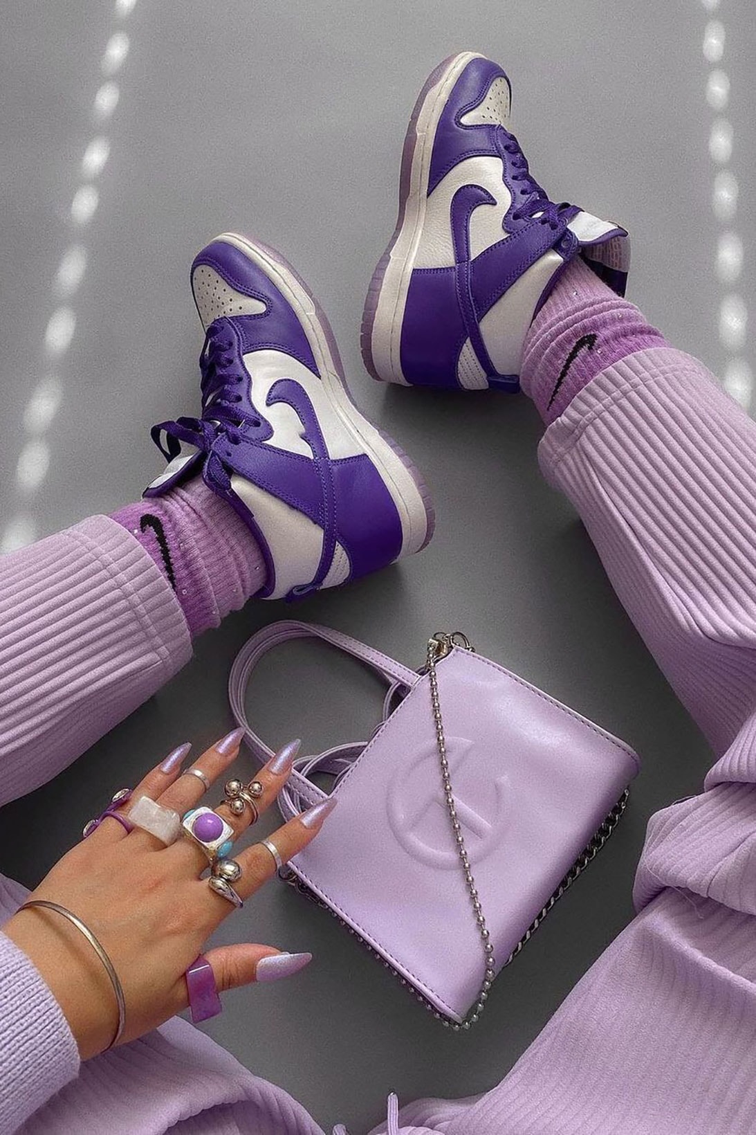 Pantone Color of the Year 2022 Very Peri Purple Nike Air Jordan Telfar Shopping Bag 