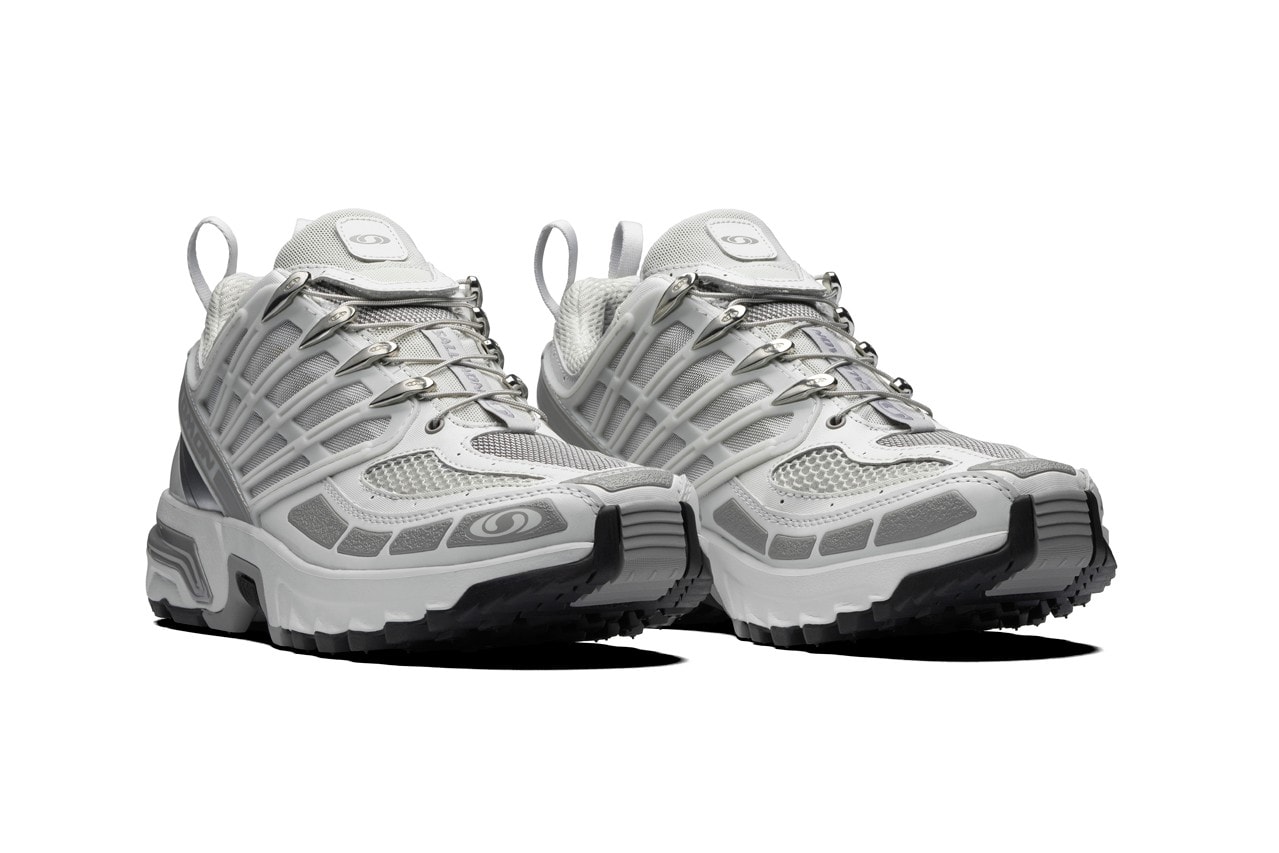 Salomon ACS Pro Advanced Metal Frost Gray Silver Hiking 2000s Technical Fashion