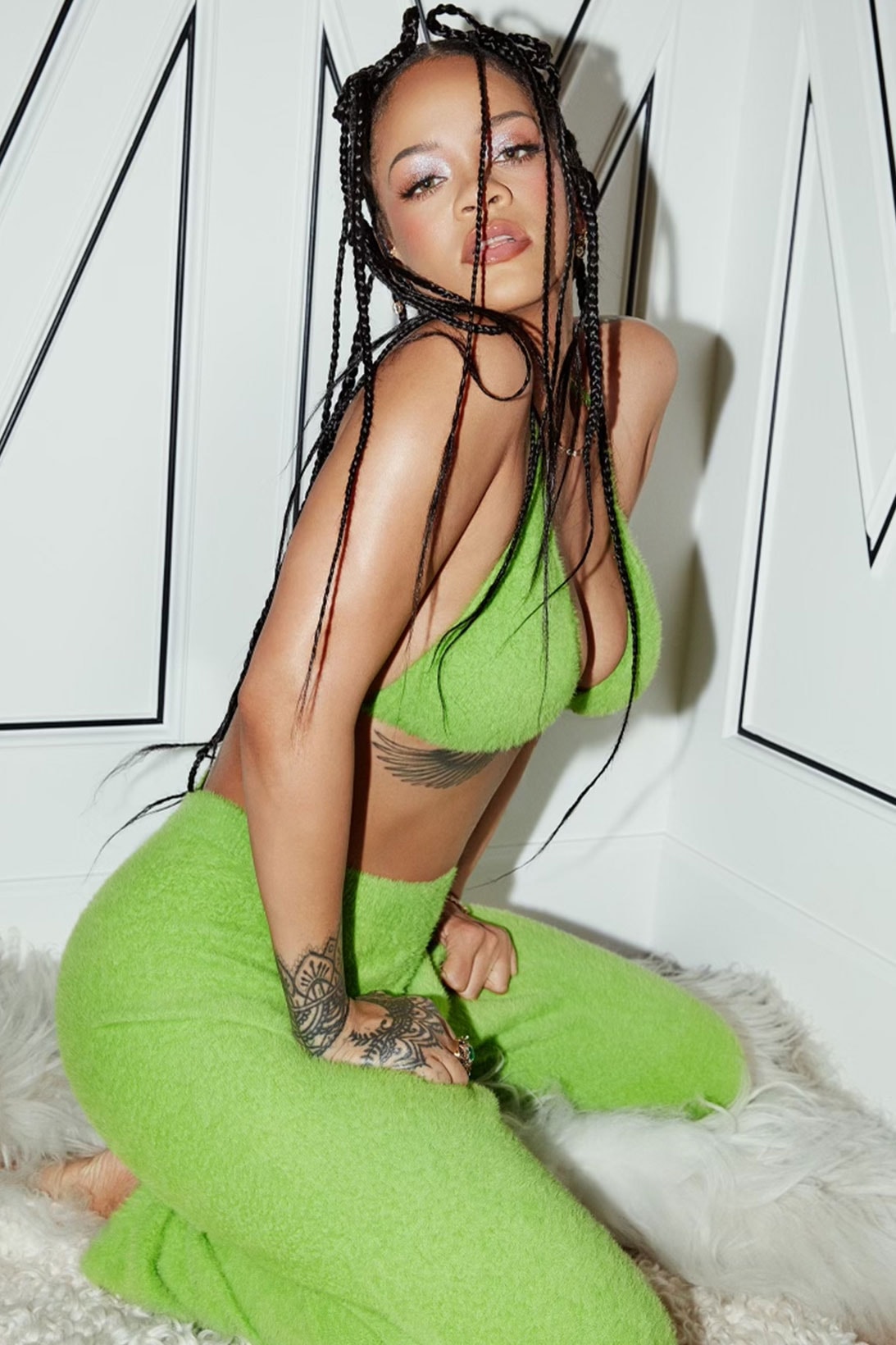 Rihanna Savage X Fenty Fluff It Up Bra Pants Loungewear Underwear