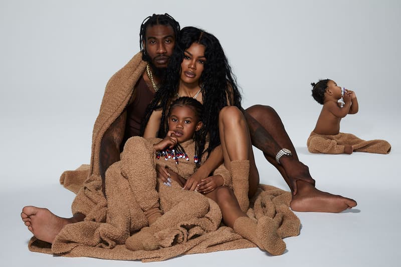 Teyana Taylor SKIMS Campaign Cozy Collection Iman Shumpert Kim Kardashian Images Release