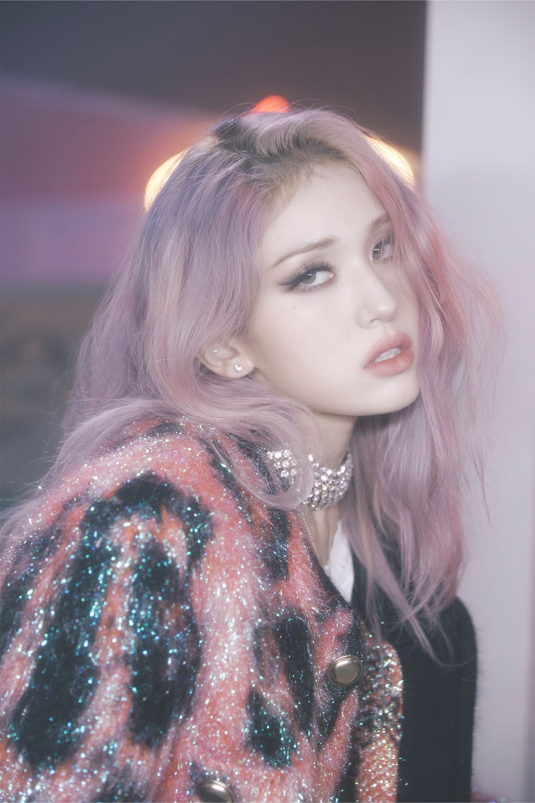 SOMI Jeon K-pop Artist Anymore Music Video Pink Hair Fur Coat