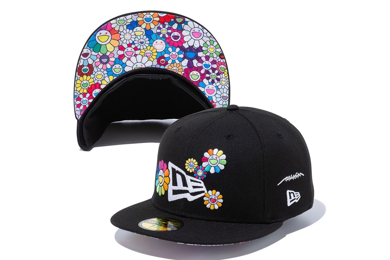 Takashi Murakami New Era Collaboration Black Floral Hat 2