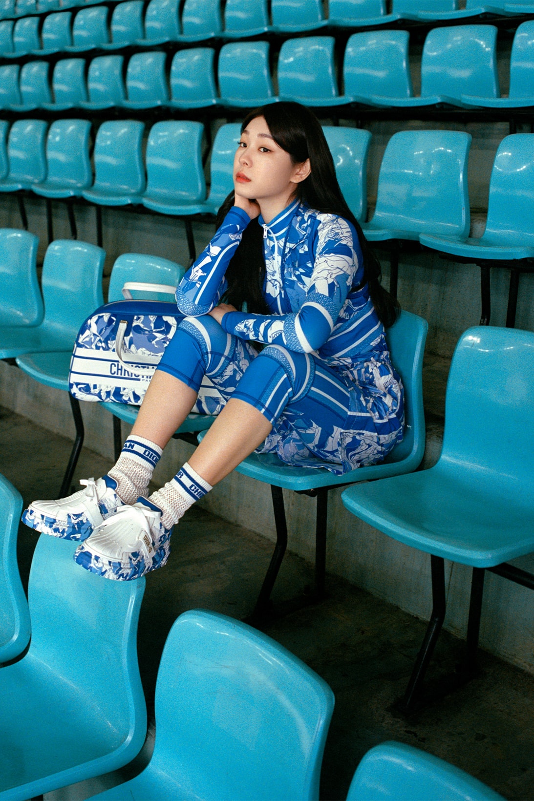 8 Athletes Dior Vibe Campaign Yuna Kim Bowling Bag