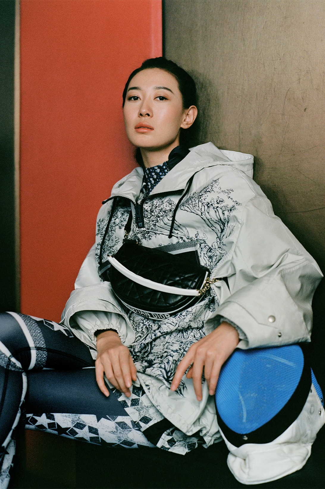 8 Athletes Dior Vibe Campaign Sun Yiwen Hobo Bag Black
