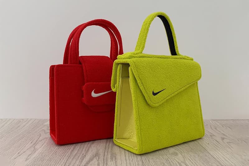 tega akinola upcyled fleece handbags