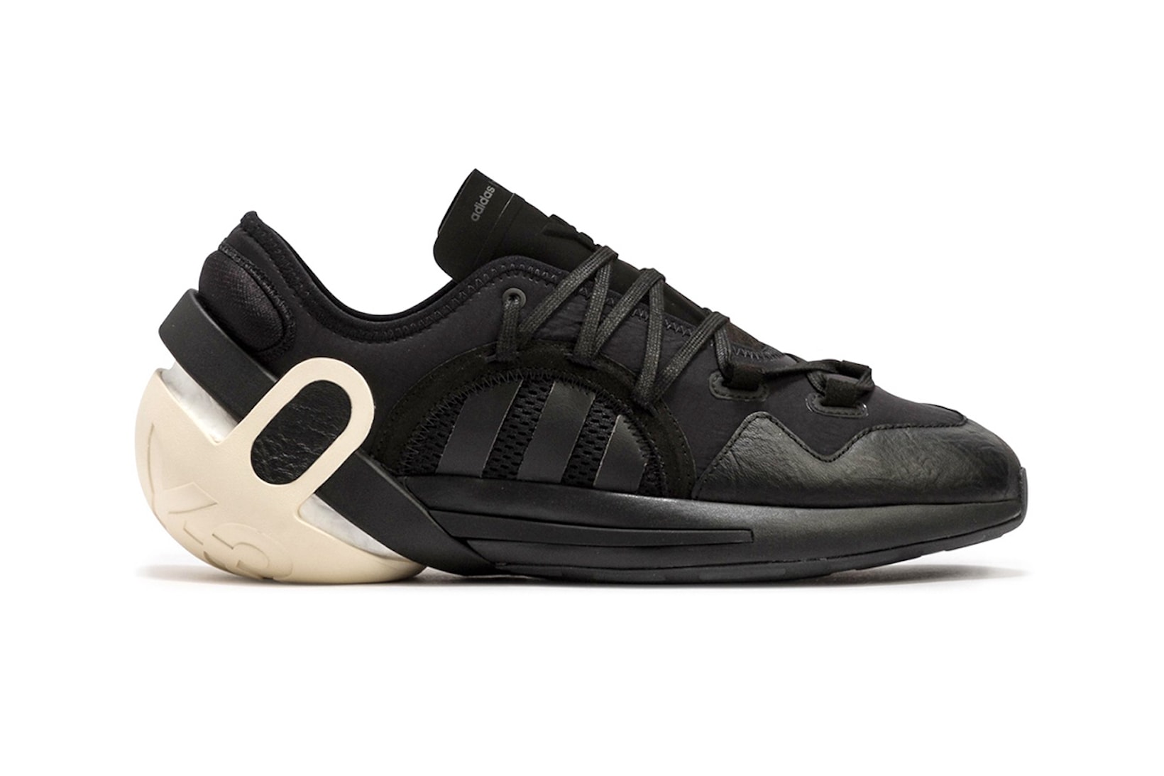 adidas Y-3 IDOSO BOOST Sneakers Footwear Shoes Black Cream Lateral