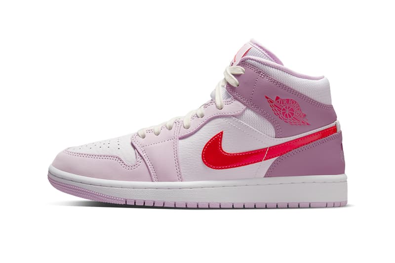 Nike Air purple and white jordans 1 Jordan 1 Mid "Valentine's Day" Release | HYPEBAE