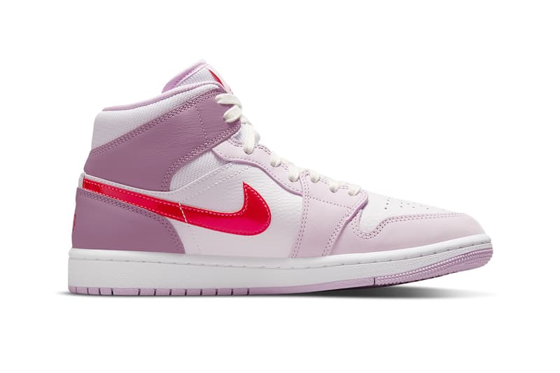 Nike Air pink black jordan 1 Jordan 1 Mid "Valentine's Day" Release | HYPEBAE