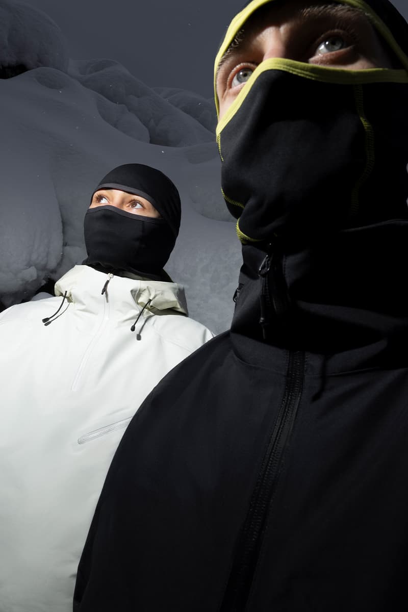 Arc’teryx's System_A Drop 02 Outerwear Accessories Balaclavas Black White