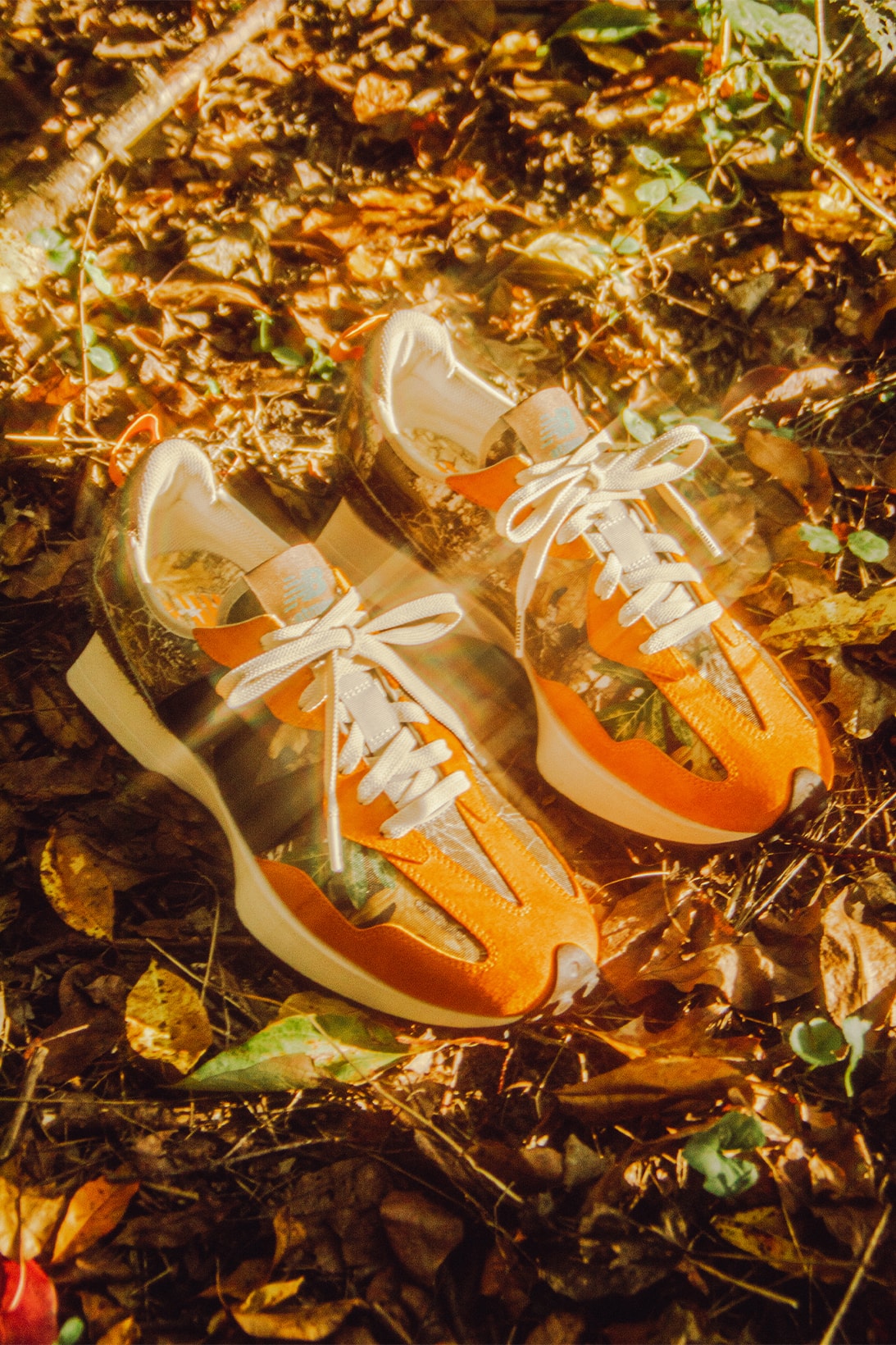 atmos x New Balance 327 "Realtree" Official Look Camo Orange Brown Product Shot
