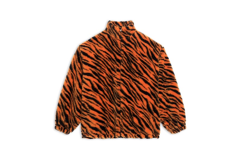 tiger print fleece jacket