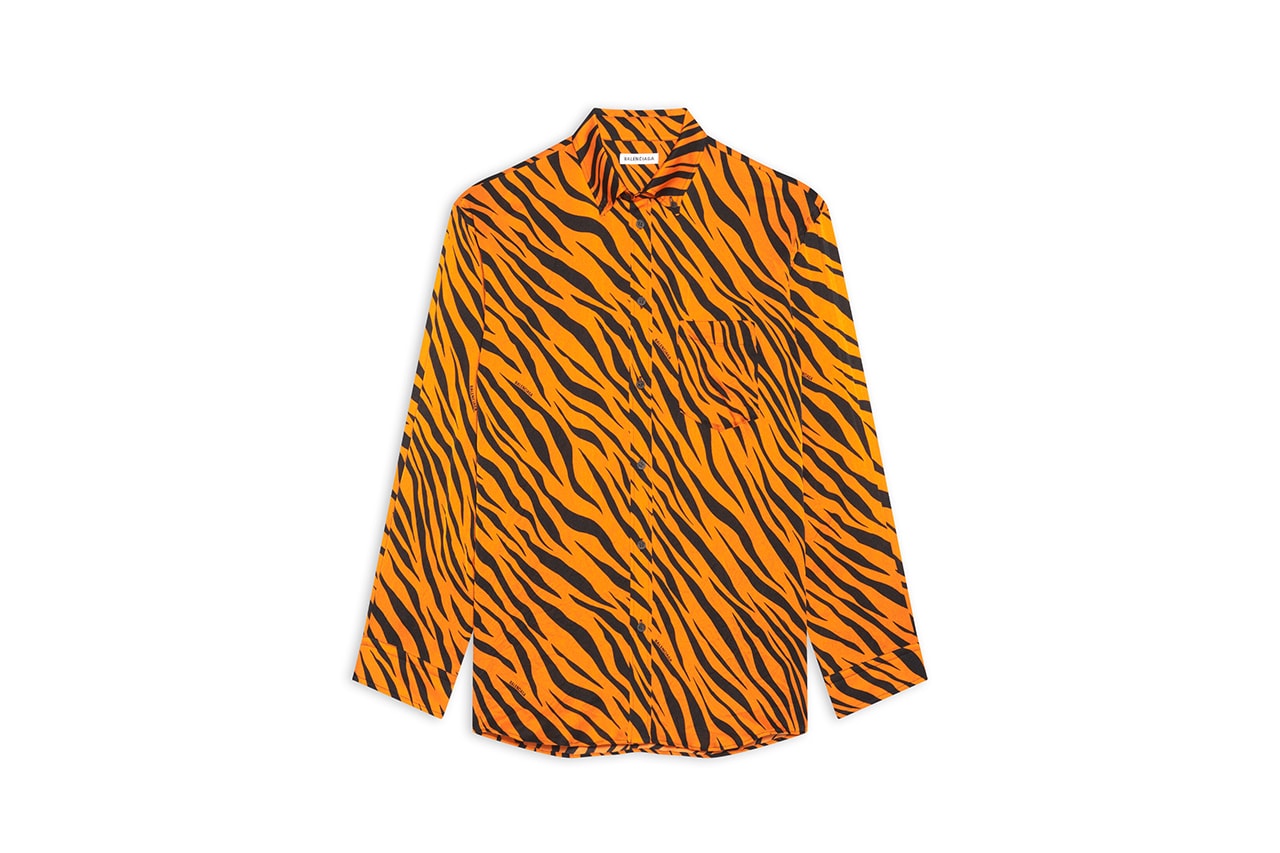 balenciaga year of the tiger button down shirt