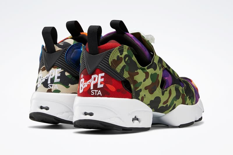 BAPE Reebok Instapump Fury Camo Print Details BAPE STA