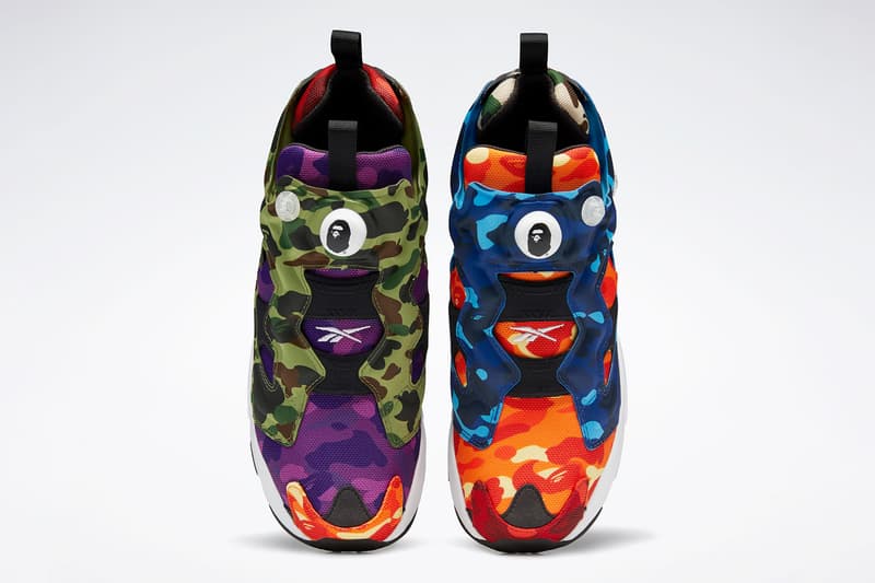 BAPE Reebok Instapump Fury Camo Print Upper