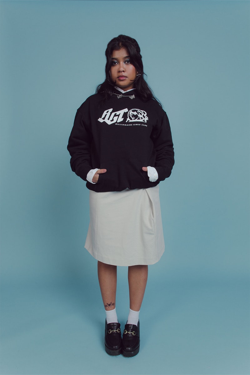 Billionaire Girls Club BGC Loungewear Capsule Hoodie Skirt