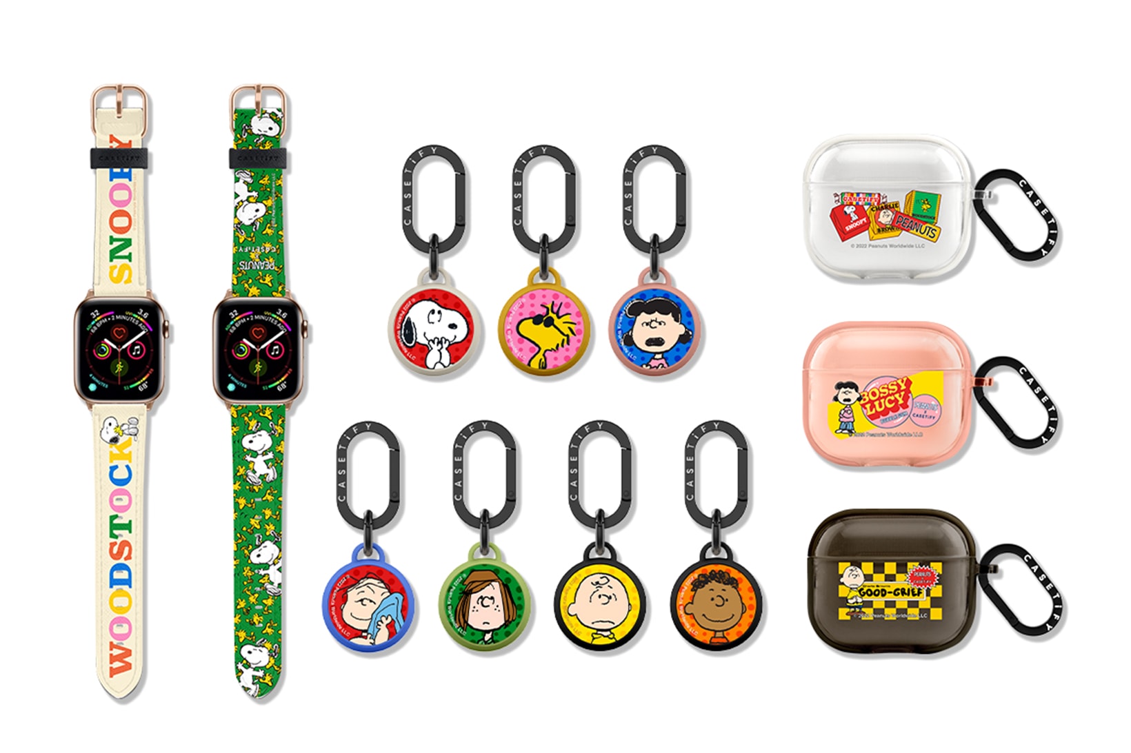 Casetify Peanuts Snoopy Collaboration Accessories Airtags Watches Airpods