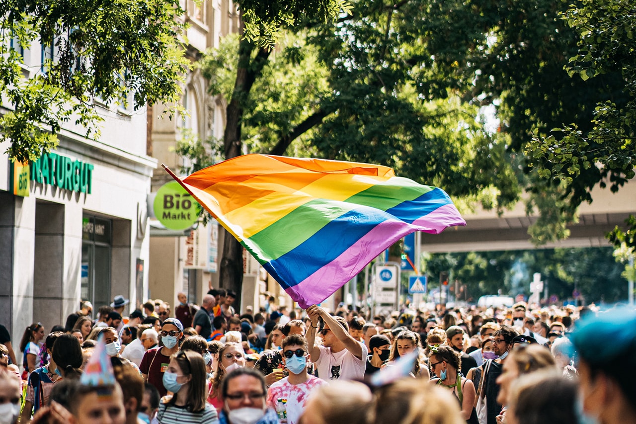 LGBTQ+ Flag at Pride 