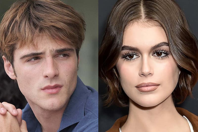 jacob elordi kissing booth kaia gerber red carpet