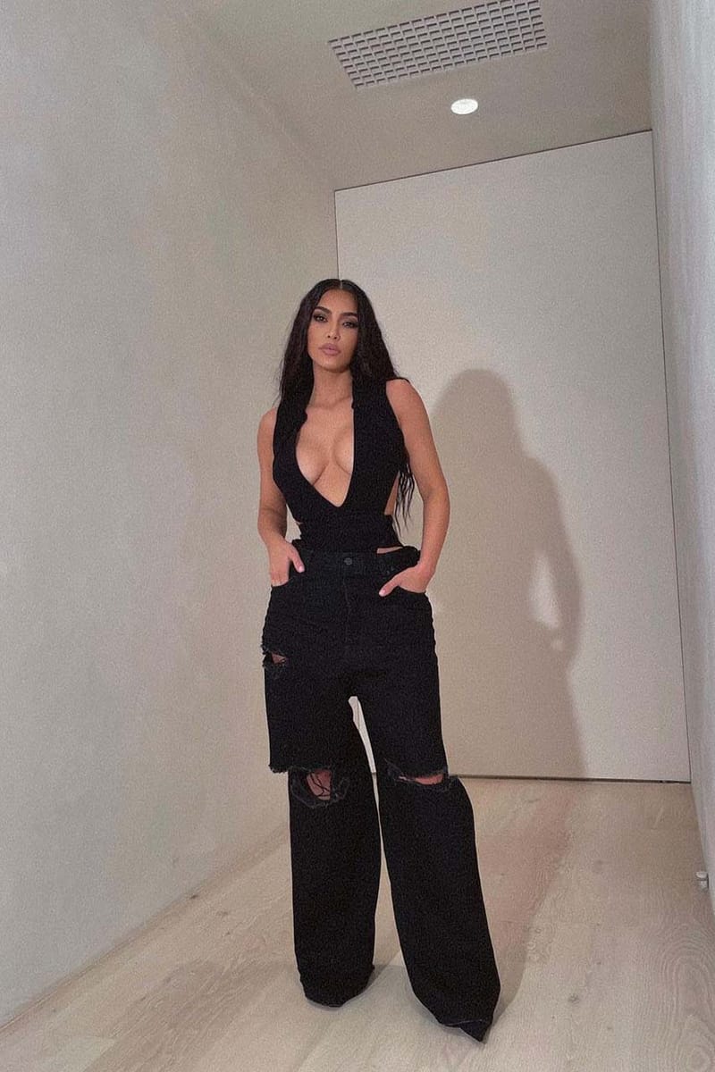 Kim Kardashian Denim outfit b | See more Kim Kardashian Fash… | Flickr
